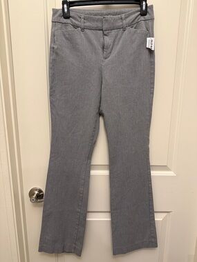 Old Navy Gray High-Rise Pixie Flare Pants